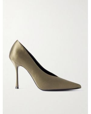 Jude Kiss Satin Court Shoes - Metallic