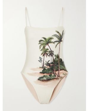 Agua Bendita Durazno Arena Printed Recycled Swimsuit - Natural