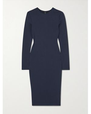The Park Carine Stretch-Tencel Lyocell Midi Dress - Blue