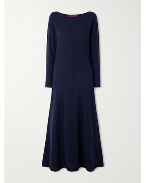 The Elder Statesman Cashmere Maxi Dress - Blue