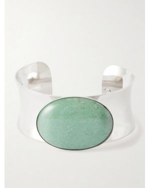 Jennifer Behr Johanna-Tone Aventurine Bangle - Green