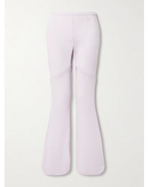 Courreges Ellipse Schlaghose Aus Jersey Mit Reißverschlüssen - Pink