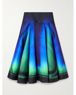 Mary Katrantzou Printed Twill Midi Skirt - Blau