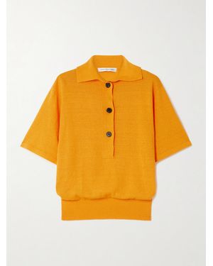 Christopher Esber Knitted Polo Shirt - Yellow