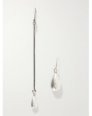 Ann Demeulemeester Judith Chain-Embellished Drop Earrings - Natural