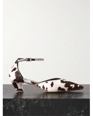 Le Monde Beryl Victoria Pumps Aus Kalbshaar Mit Kuhprint - Mehrfarbig
