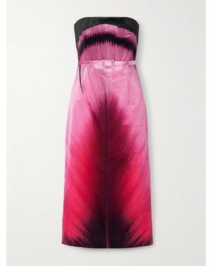 Mary Katrantzou Arnim Velvet Midi Dress - Pink