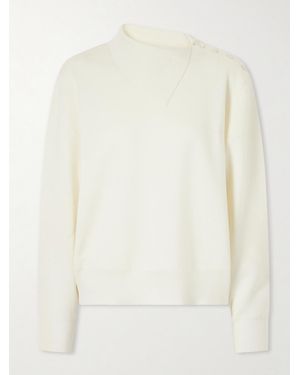 Rohe Asymmetric Merino Wool-Blend Jumper - White