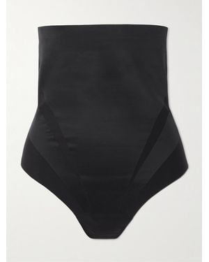 Spanx Sculpt Seamless Power High-Waisted String Aus Stretch-Material - Schwarz
