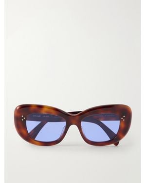 Celine Diane Round-Frame Acetate Sunglasses - Blue