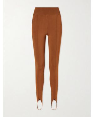 Chloé Stretch-Jersey Tapered Leggings - Brown