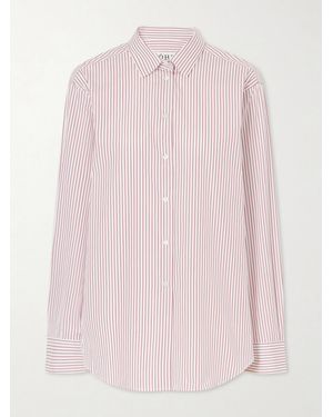Rohe Striped Cotton-Poplin Shirt - Pink