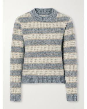 SKALL Svala Striped Wool Sweater - Blue