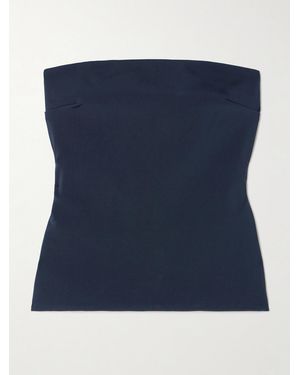 Esse Studios Illi Strapless Knitted Top - Blue