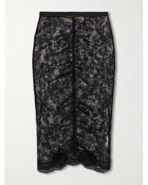 Valentino Garavani Lace Midi Skirt - Black