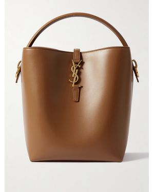 Saint Laurent Le 37 Beuteltasche Aus Leder - Braun