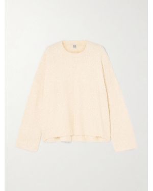 TOTEME Silk-Bouclé Jumper - Natural