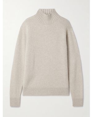 The Elder Statesman Cashmere Turtleneck Sweater - White