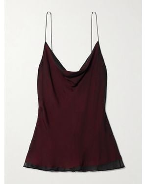 Kallmeyer Caraco En Voile De Soie À Drapé Zia - Rouge