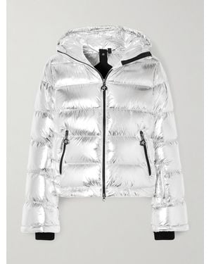 Perfect Moment Hooded Metallic Down Ski Jacket