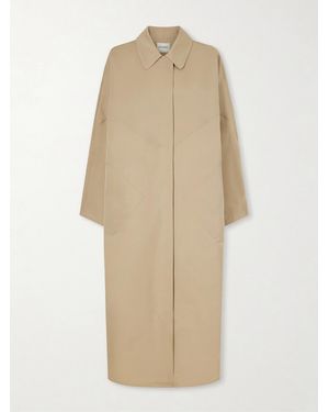 FFORME Vada Cotton-Silk Faille Parka - Natural