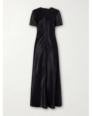 FFORME Akriti Satin-Crepe Maxi Dress - Black