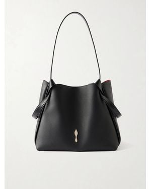 Christian Louboutin Bettina Small Embellished Leather Tote - Black