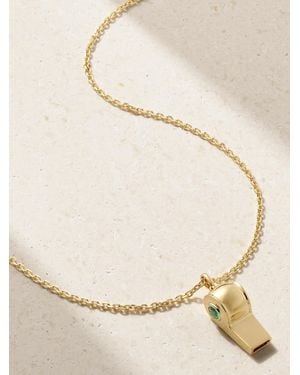 Anita Ko Baby Whistle 18-Karat Emerald Necklace - Natural