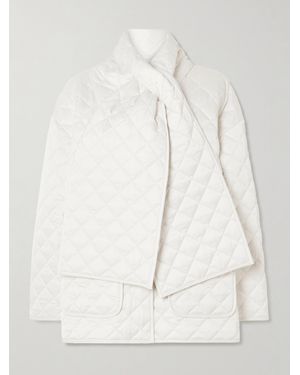 TOTEME Scarf-Detailed Quilted Recycled-Shell Jacket - Natural
