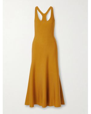 Gabriela Hearst Bastien Silk Midi Dress - Yellow