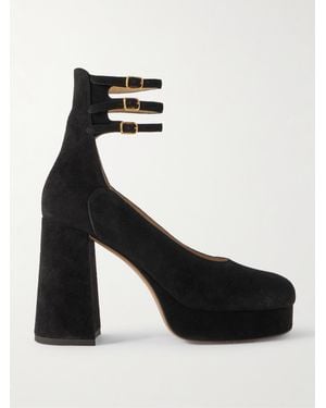 Chloé Loti Pumps Aus Veloursleder - Schwarz