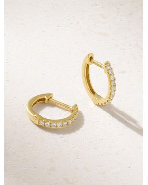 Anita Ko Huggies 18-Karat Diamond Earrings - Metallic