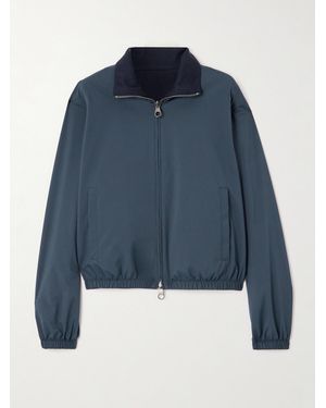 Loro Piana Wendbare Bomberjacke Aus Shell Und Kaschmir - Blau