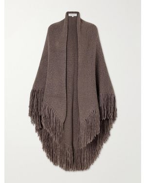 Gabriela Hearst Lauren Fringed Cashmere Wrap - Brown