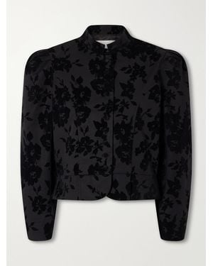 D'Estree Amoako Devoré Blazer - Black
