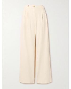A.L.C. Tommy Ii Pleated Linen-Blend Twill Wide-Leg Trousers - Natural