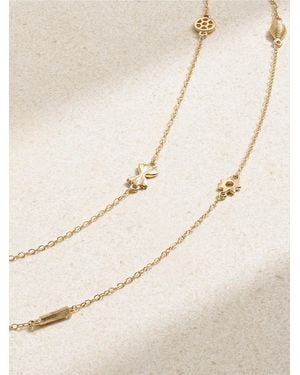 Alison Lou Mini Pasta By The Yard 14-Karat Necklace - Natur