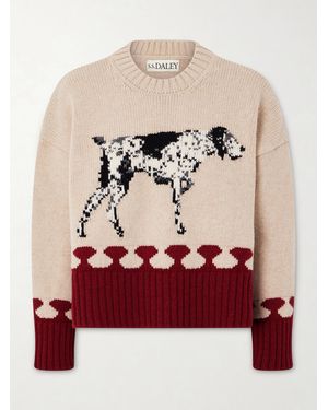 S.S.Daley Intarsia-Knit Wool Jumper - Multicolour