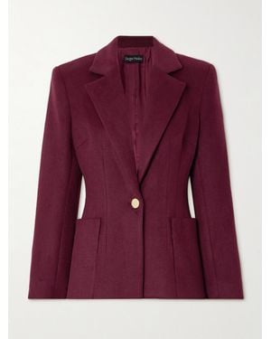 Sergio Hudson Blazer Aus Einer Woll-Kaschmirmischung - Lila