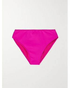 GOOD AMERICAN Good Compression Neon Stretch-Scuba Bikini Briefs - Pink