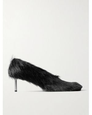 Jil Sander Goat Hair Pumps - Black