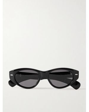 Jacques Marie Mage Krasner Cat-Eye Acetate Sunglasses - Black