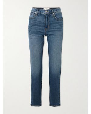 SLVRLAKE Denim Virginia High-Rise Slim-Leg Jeans - Blue
