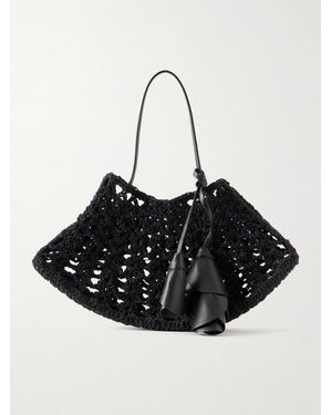 Magda Butrym Maya Crocheted Leather Tote - Black