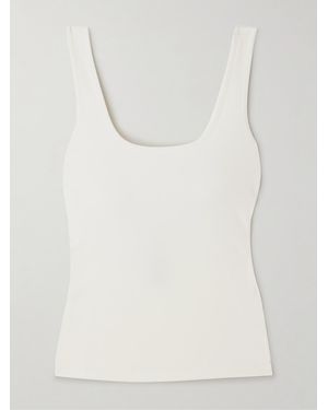 Skims Cotton-Blend Jersey Tank - White