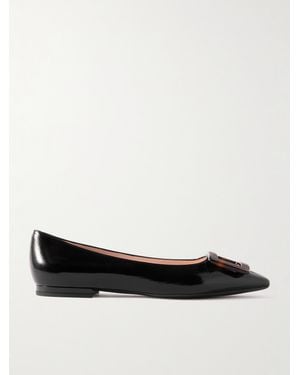 Roger Vivier Gommettine Ballerinas Aus Glanzleder - Schwarz
