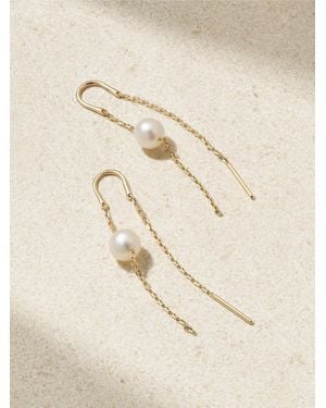 Mizuki 14-Karat Pearl Earrings - Natural