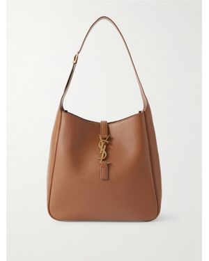 Saint Laurent Le 5 À 7 Leather Shoulder Bag - White