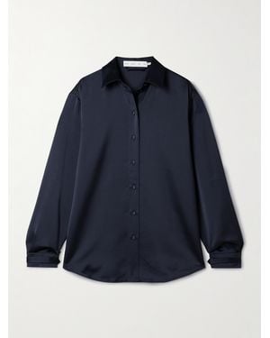 Proenza Schouler Raven Satin-Twill Shirt - Blue
