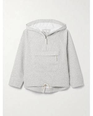 Co. Tton And Tencel-Blend Jersey Hoodie - Grey